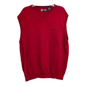 CHAPS Men’s Red Sweater Vest